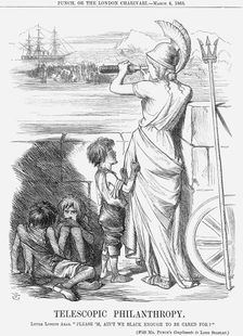 Telescopic Philanthropy 1865. Creator: John Tenniel