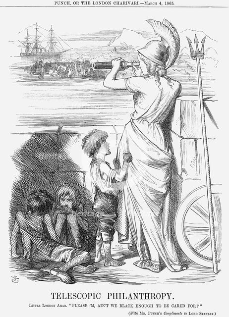 'Telescopic Philanthropy', 1865. Creator: John Tenniel.