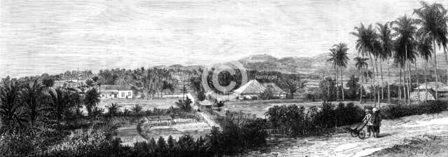 Telok Betong, Sumatra, one of the places destroyed, 1883. Creator: Unknown.