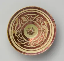 Tell Minis Bowl with Vegetal Scroll, Syria, mid-12th century. Creator: Unknown