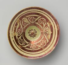 Tell Minis Bowl with Vegetal Scroll, Syria, mid-12th century. Creator: Unknown