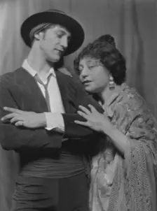 Tellegen, Louis, Mr., and an unidentified woman, in costume, between 1913 and 1934. Creator: Arnold Genthe