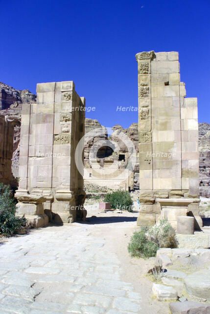Temenos gate, Petra, Jordan. 
