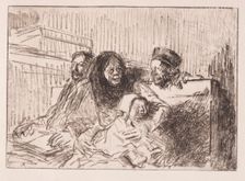 Temoins à laudience, 1908. Creator: Jean Louis Forain (French, 1852-1931)