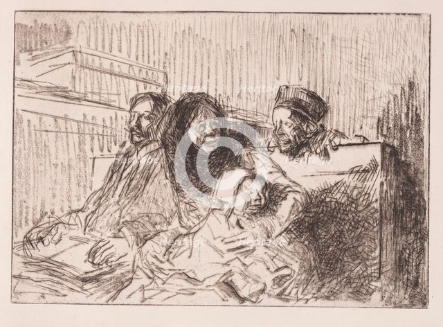 Temoins à laudience, 1908. Creator: Jean Louis Forain (French, 1852-1931).
