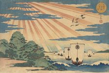 Tempozan Man-sen Nu-shin no Zu, 1838. Creator: Gakutei