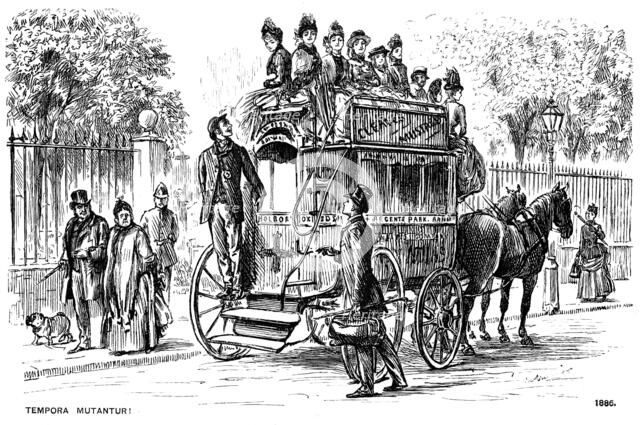 'Tempora Mutantur!', 1886 (1891). Artist: George du Maurier