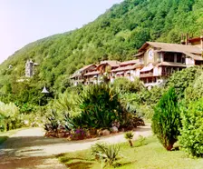 Temporary inn, Gagra, between 1905 and 1915. Creator: Sergey Mikhaylovich Prokudin-Gorsky