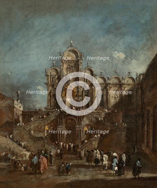 Temporary Tribune in the Campo San Zanipolo, Venice, 1782 or after. Creator: Francesco Guardi.