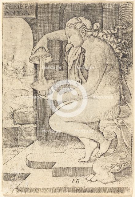 Temperantia (Temperance), c. 1525. Creator: Master I. B..