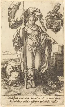 Temperance, 1552. Creator: Heinrich Aldegrever