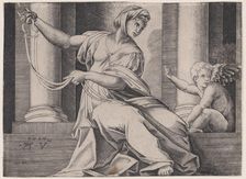 Temperance, dated 1517. Creator: Agostino Veneziano