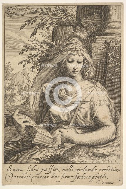 Temperance, from The Seven Virtues. Creator: Unknown.