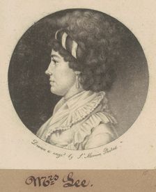 Temperance Hedge Lee, 1799. Creator: Charles Balthazar Julien Févret de Saint-Mémin