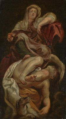 Temperance Subduing Intemperance, probably c1700. Creator: Unknown