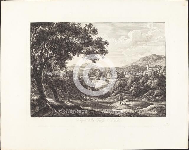 Tempio della Tosse a Tivoli, 1793. Creator: Albert Christoph Dies.