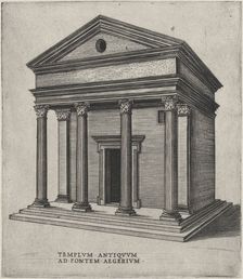 Templum Antiquum Ad Fontem Aegerium (Sant'Urbano alla Caffarella, Rome), ca. 1550-60., ca. 1550-60. Creator: Anon