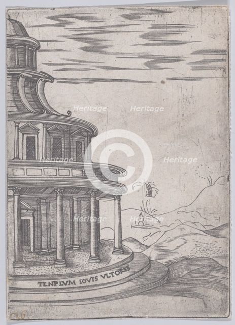 Templum Iovis Ultoris (Views of Ancient Roman Temples and Arches), 1535-40., 1535-40. Creator: Anon.