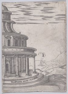 Templum Iovis Ultoris (Views of Ancient Roman Temples and Arches), 1535-40., 1535-40. Creator: Anon