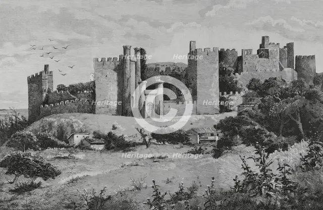 Templar castle, Ponferrada, Spain, 1883.  Creator: Tomas Campuzano y Aguirre.