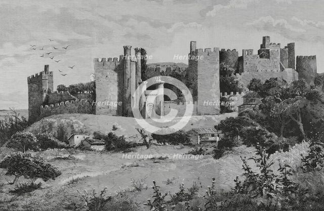 Templar castle, Ponferrada, Spain, 1883.  Creator: Tomas Campuzano y Aguirre.