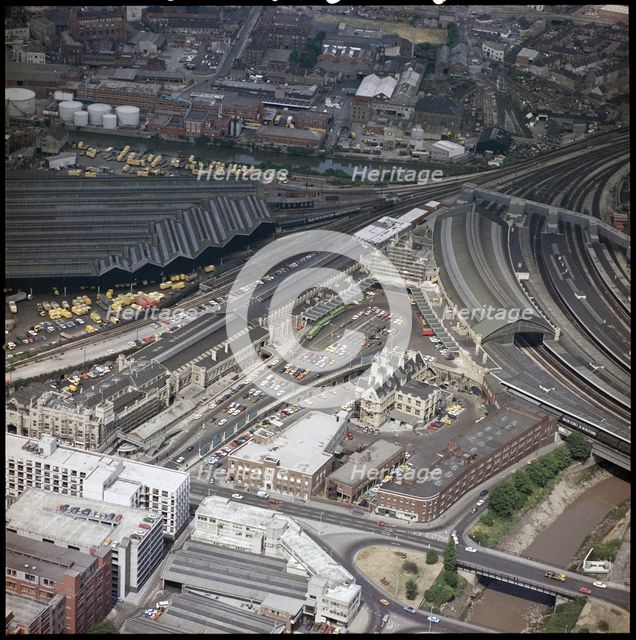 Temple Meads Railway Station, Bristol, 1975. Creator: Aerofilms.