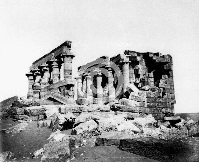 'Temple of Maharrakah, Nubia, Egypt', c19th Century. Artist: Unknown