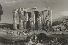 Temple of Memnon, Thebes, Egypt. 1840. Creator: Émile Rouargue