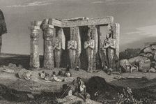 Temple of Memnon, Thebes, Egypt. 1840. Creator: Émile Rouargue