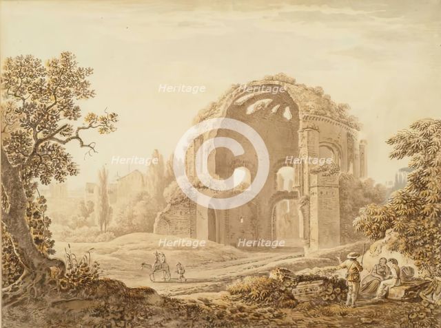 Temple of Minerva Medica, c1770. Creator: Jacob More.