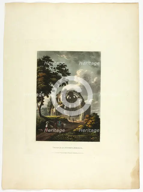 Temple of Minerva Medica, plate twenty-five from the Ruins of Rome, published February 20, 1798. Creator: Matthew Dubourg.