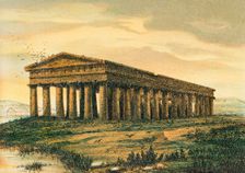 Temple of Neptune, in Paestum, (Greek colony), Magna Graecia, (southern Italy), 1881. Creator: Unknown