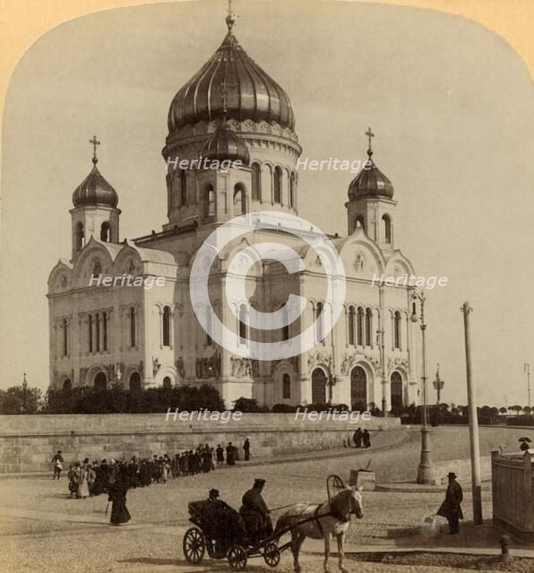 'Temple of Our Saviour, the greatest Church in Moscow, Russia', 1898. Creator: Underwood & Underwood.