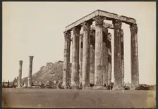 Temple of Olympian Zeus, 1860s. Creator: Petros Moraites