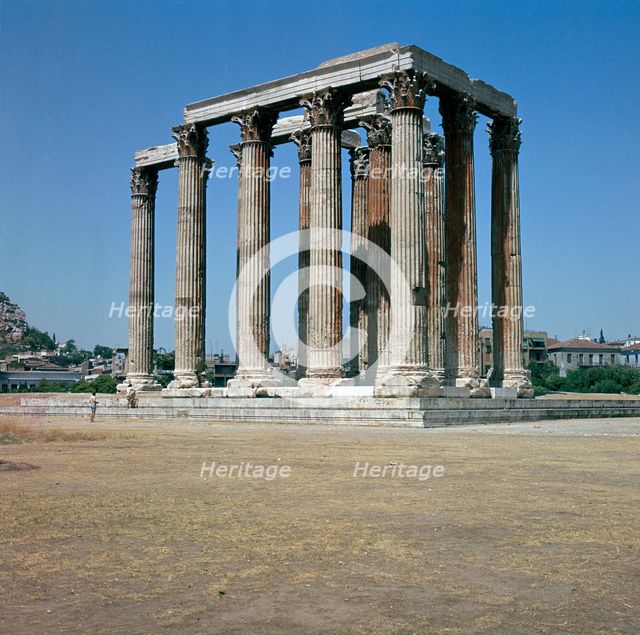 Temple of Olympian Zeus in Athens, 2nd century BC. Artist: Unknown