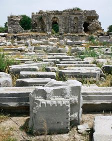 Temple of Athena, Troy IX stratum, Troy, Turkey, 2005. Creator: Unknown