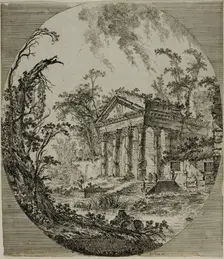 Temple of Augustus, n.d. Creator: Jean Baptiste Le Prince