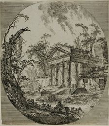 Temple of Augustus, n.d. Creator: Jean Baptiste Le Prince