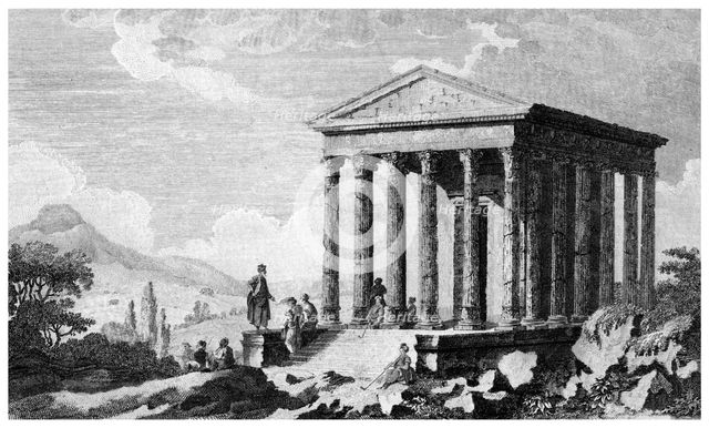 Temple of Augustus at Mylasa (Milas), Turkey, 19th century. Artist: Unknown