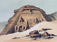 Temple of Abu Simbel 1842-1845. Artist: E Weidenbach