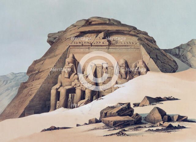 'Temple of Abu Simbel', 1842-1845. Artist: E Weidenbach