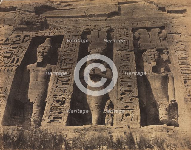 Temple of Abu Simbel, 1856. Creator: Robert Murray (British, 1822-1893).