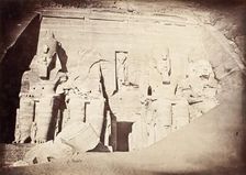 Temple Of Abu Simbel, c.1870. Creator: Antonio Beato