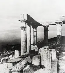 Temple of Aphaena [sic], Aegina, Greece, c1955. Creator: Arthur Charles Kirby Ware
