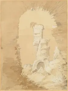 Temple Of Apollo, Avernus, 1825. Creator: James William Giles