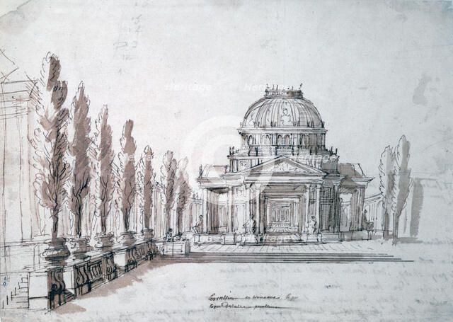 'Temple of Apollo', for the opera Achille and Polyxene, c1687. Artist: Jean Berain
