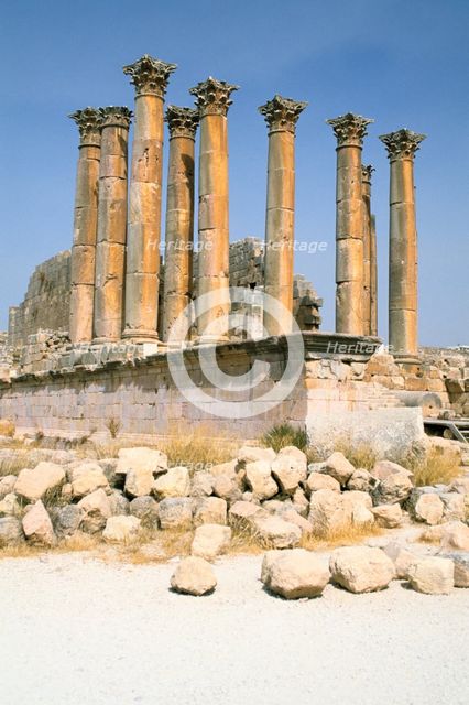 Temple of Artemis, Jerash, Jordan. Creator: Vivienne Sharp.