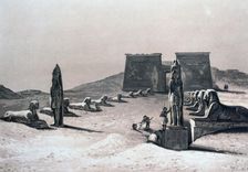 Temple of Asseboua, Nubia Egypt, 19th century. Artist: Hector Horeau