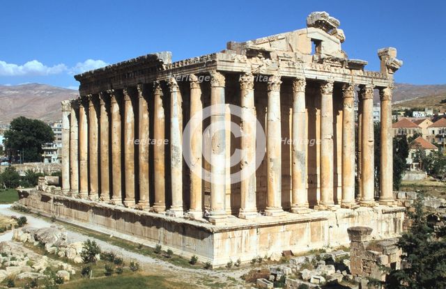 Temple of Bacchus, Baalbek, Lebanon. Creator: Vivienne Sharp.