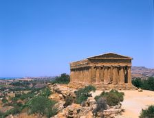 Temple of Concord, Agrigento, Sicily, Italy. Creator: Peter Thompson
